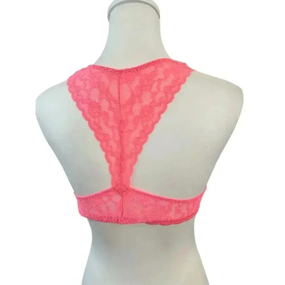 victoria secret pink lace bralette size medium - Picture 3 of 6